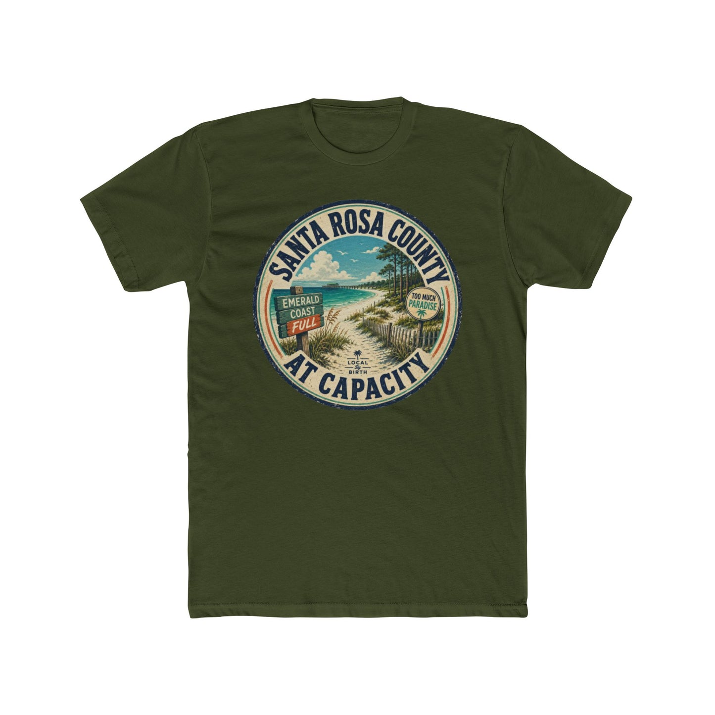 Santa Rosa County At Capacity Vintage Beach T-Shirt