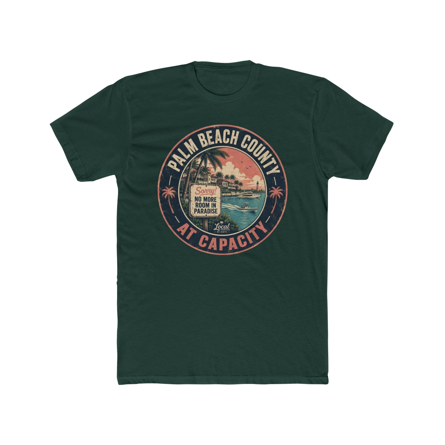 Palm Beach County At Capacity Vintage Sunset T-Shirt