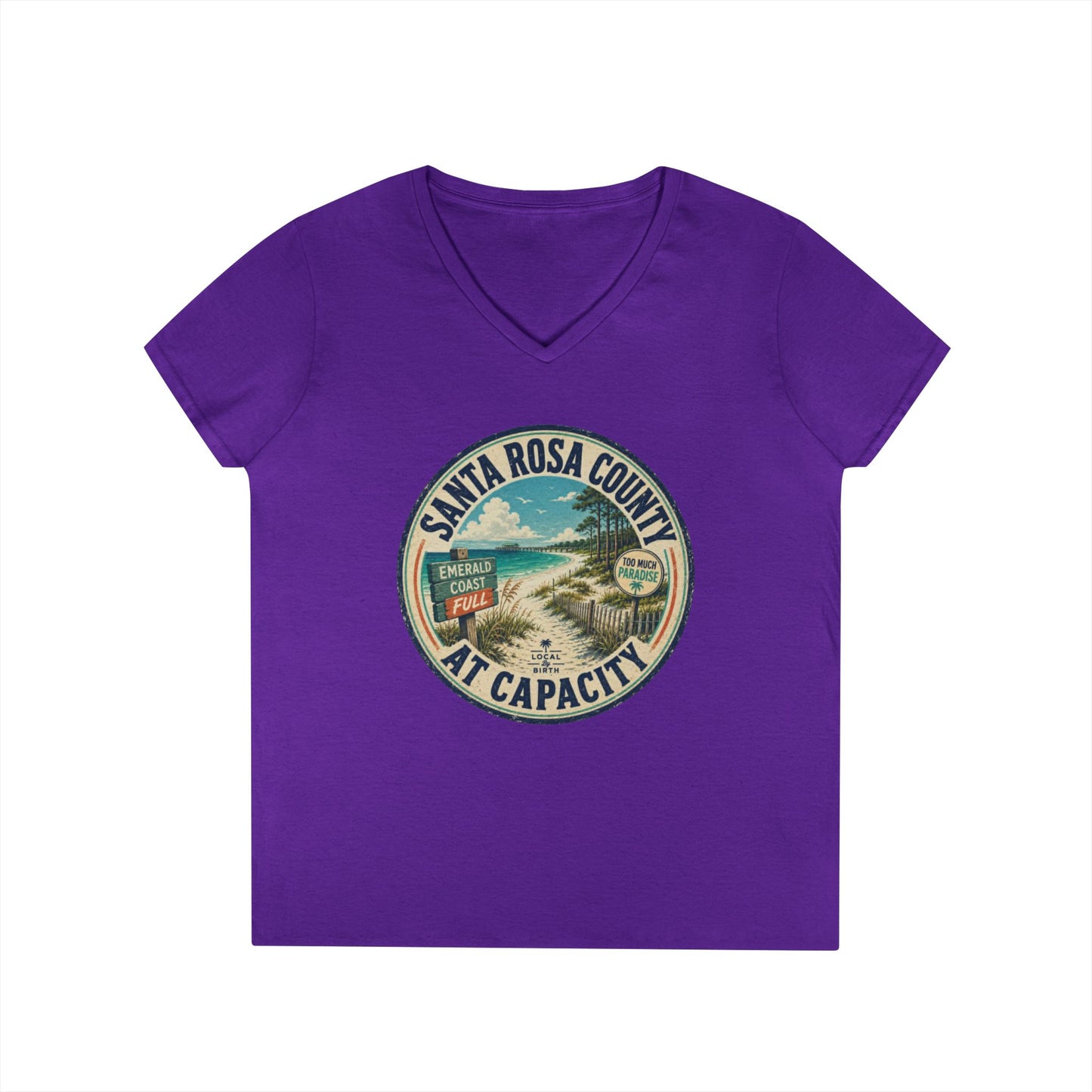 Santa Rosa County At Capacity V-Neck Tee