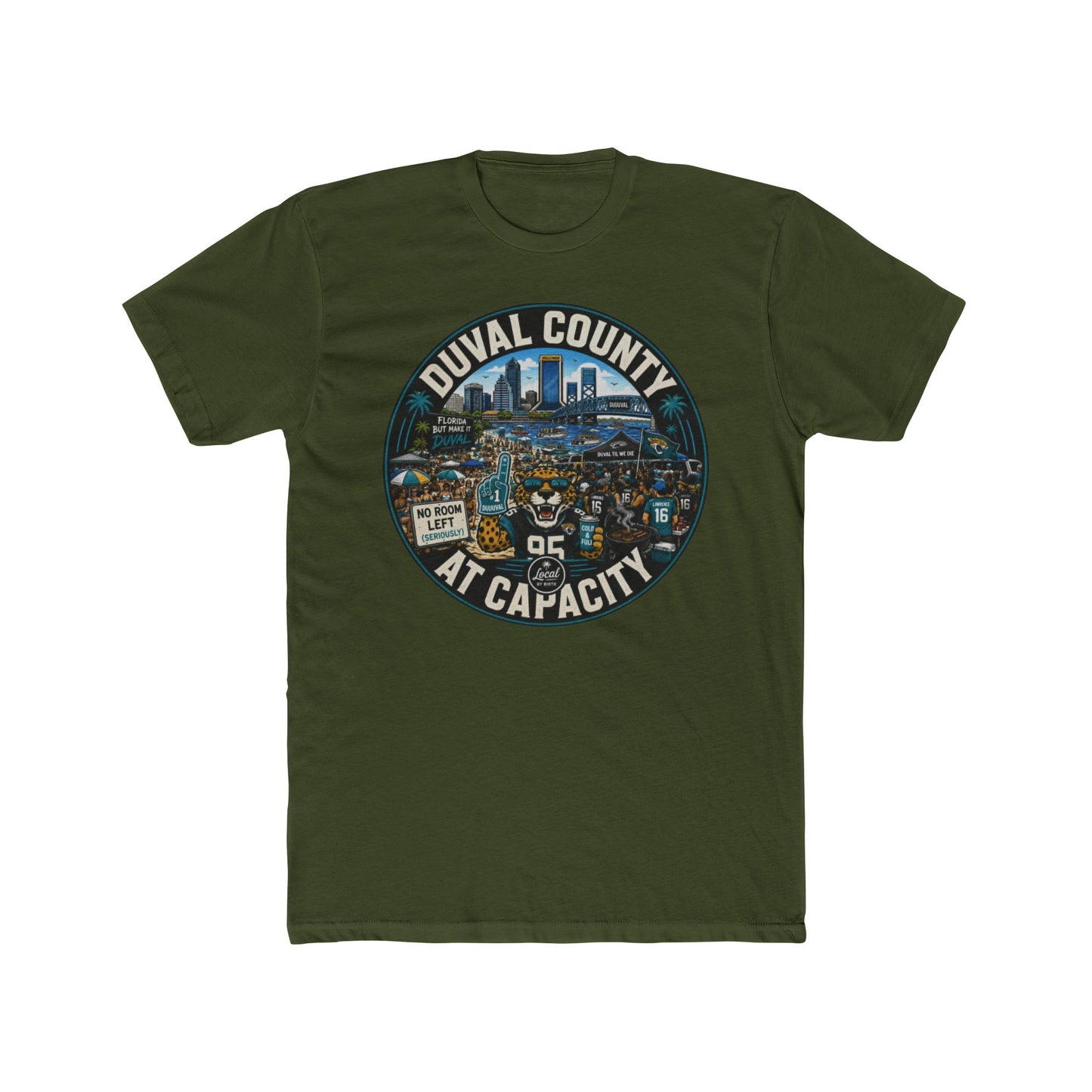 T-Shirt — Duval County At Capacity Skyline Fan Tee