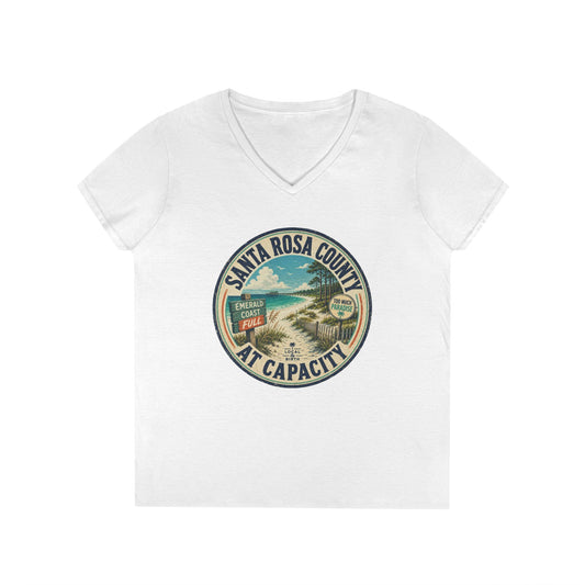 Santa Rosa County At Capacity V-Neck Tee