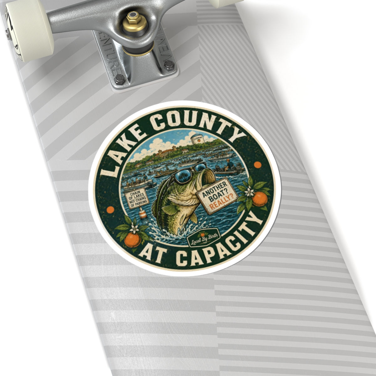 Lake County At Capacity Fishing Sticker