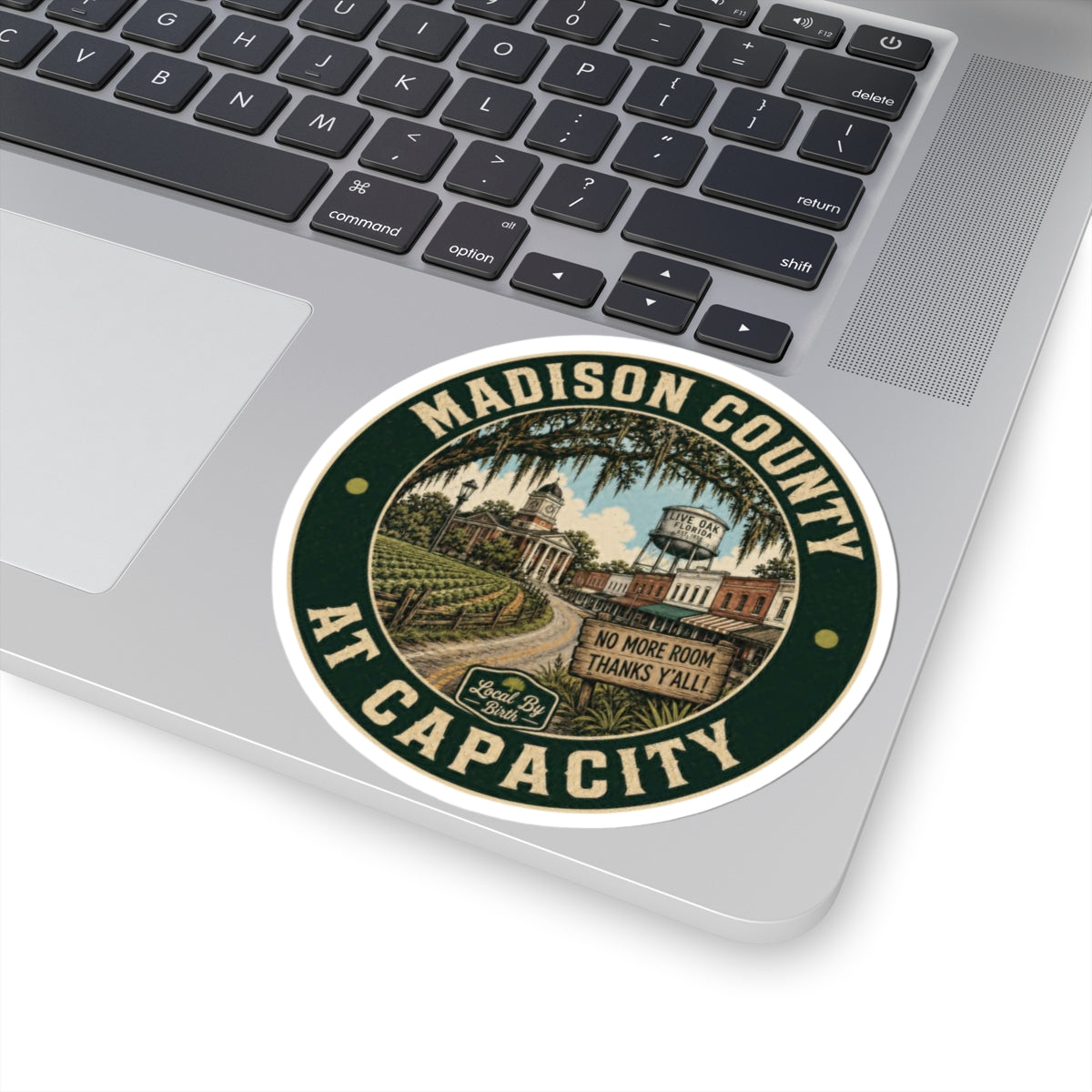 Madison County At Capacity Round Sticker