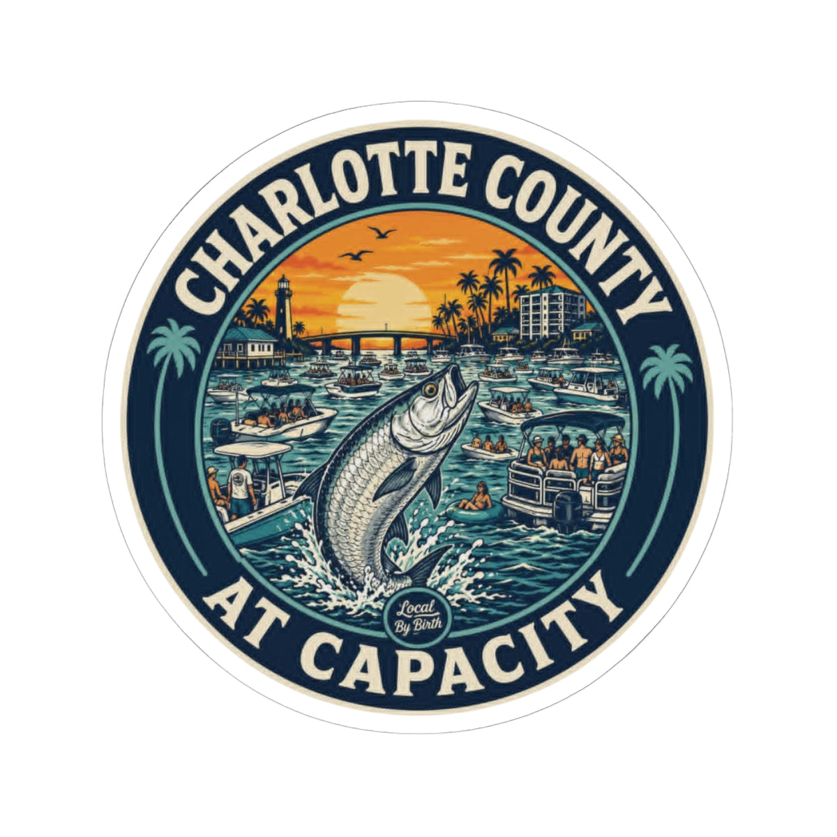 Charlotte County At Capacity Sticker