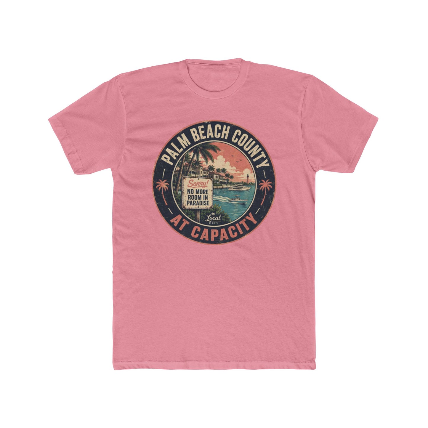 Palm Beach County At Capacity Vintage Sunset T-Shirt