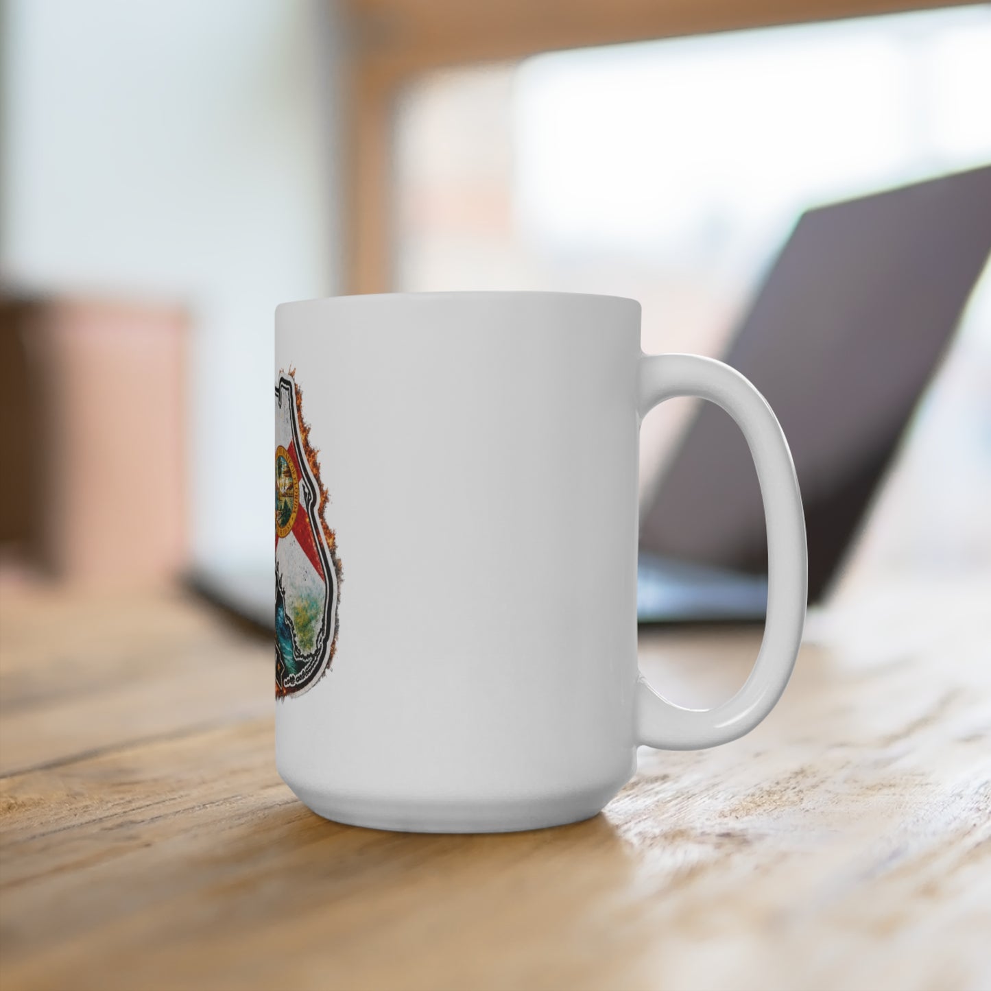 Florida Proud 15oz Mug — "Don't New York My Florida" State Flag Coffee Cup
