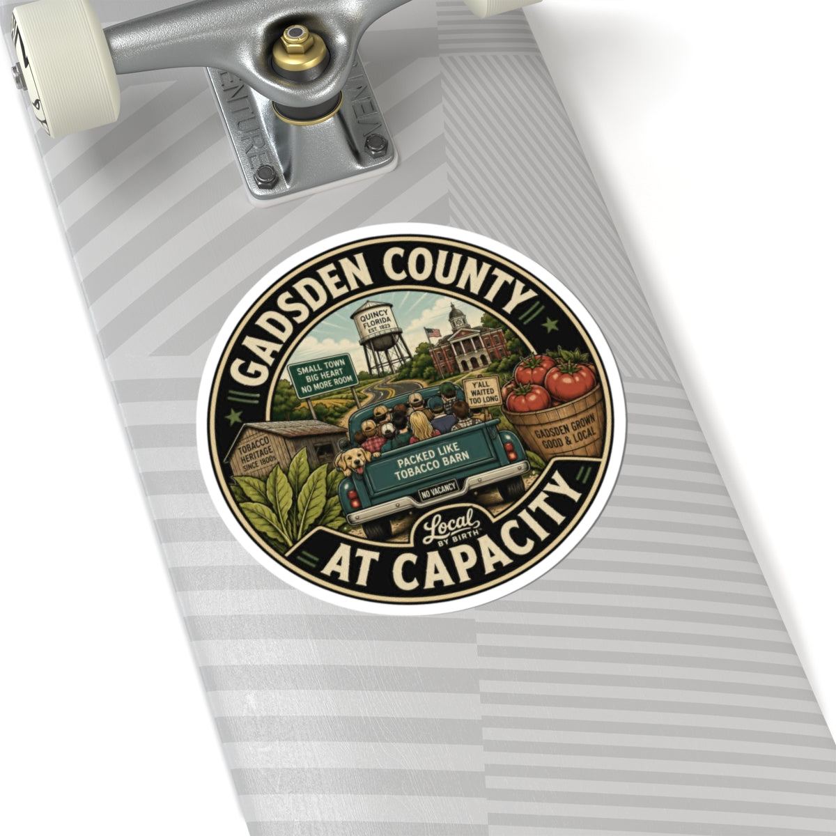 Gadsden County "At Capacity" Sticker