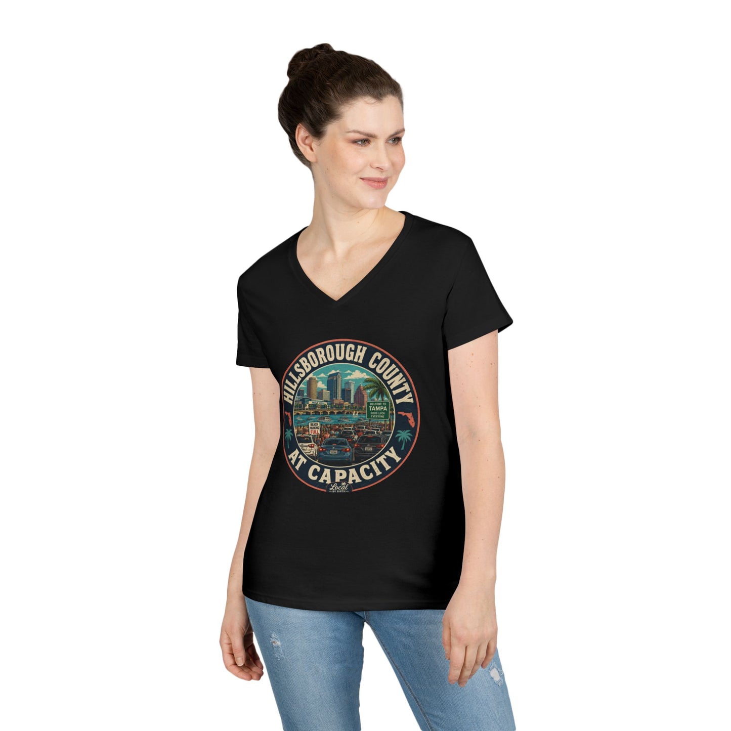 Hillsborough County At Capacity V-Neck Tee