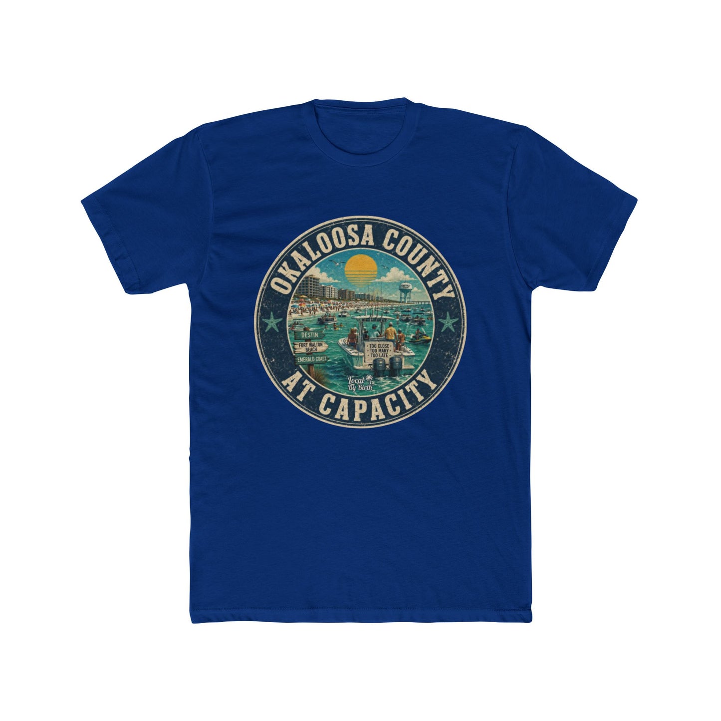 Okaloosa County At Capacity Vintage Sunset Tee