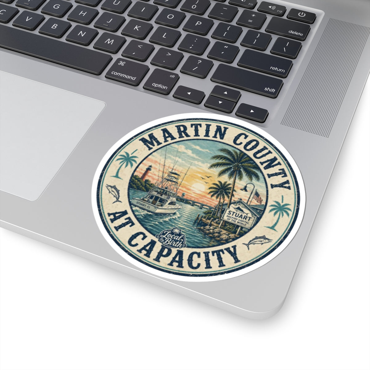 Martin County At Capacity Round Sticker