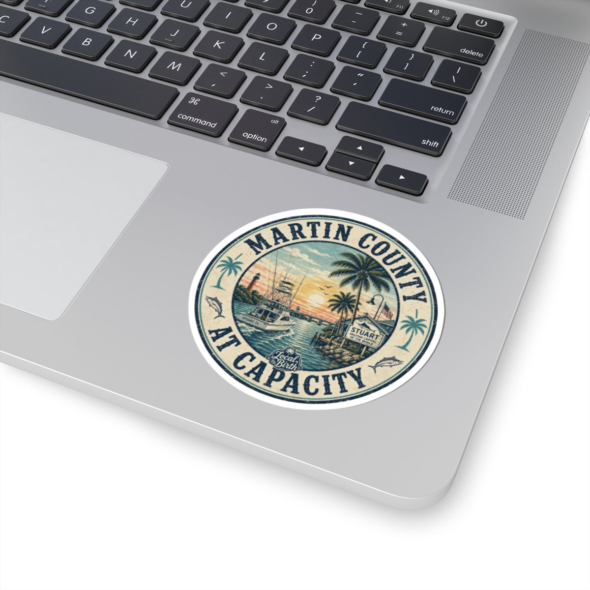 Martin County At Capacity Round Sticker