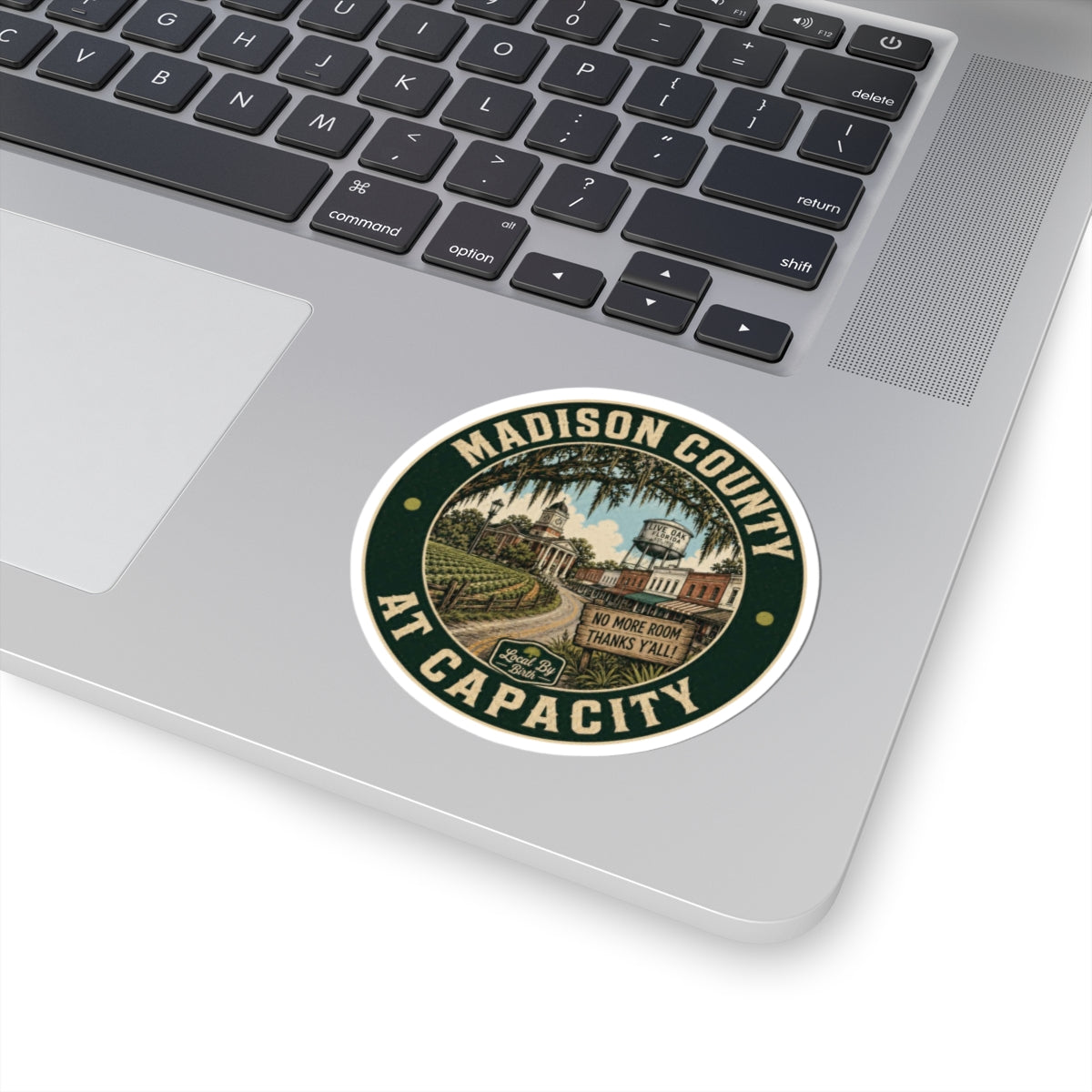 Madison County At Capacity Round Sticker
