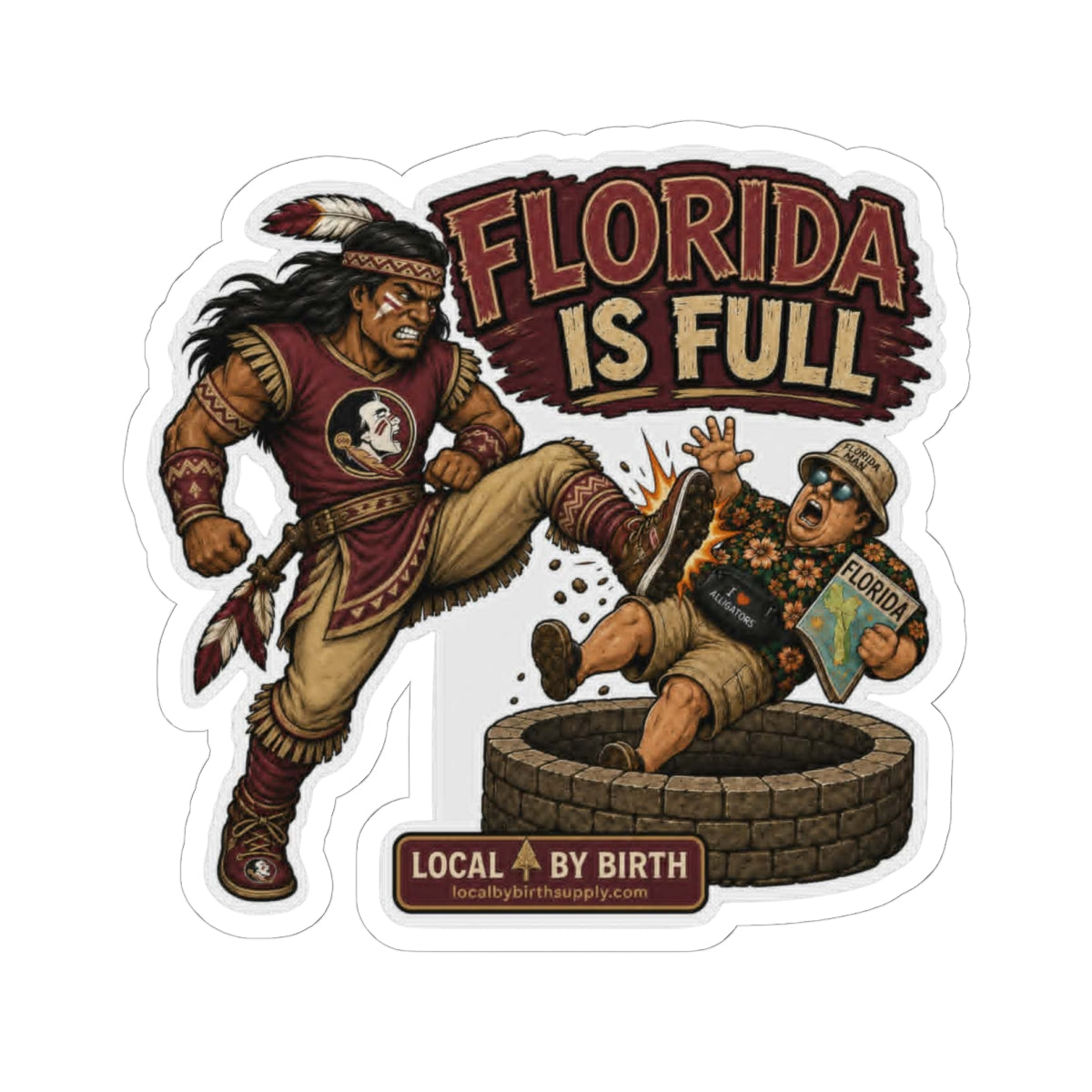 Seminole Football- Florida Is Full Sticker
