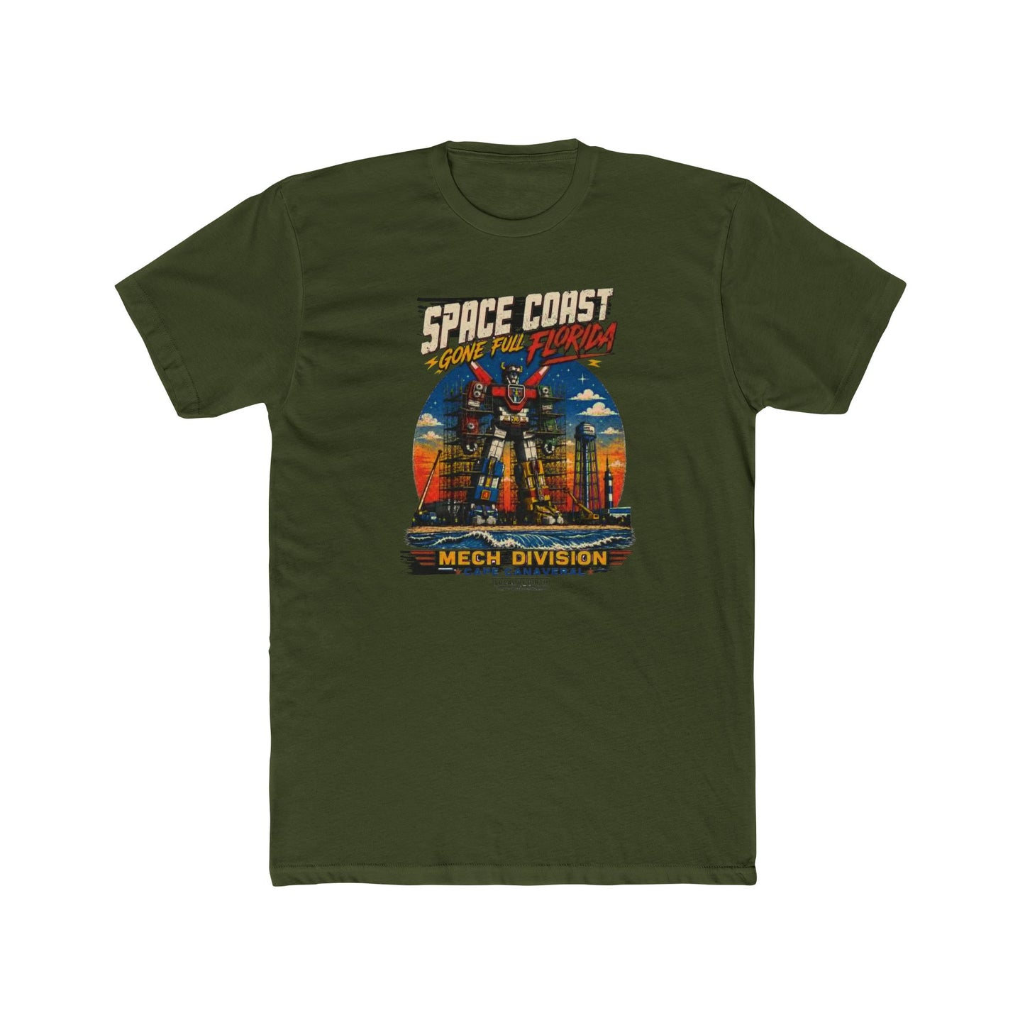 🤖🚀 Space Coast Gone Full Florida Mech Division T-Shirt
