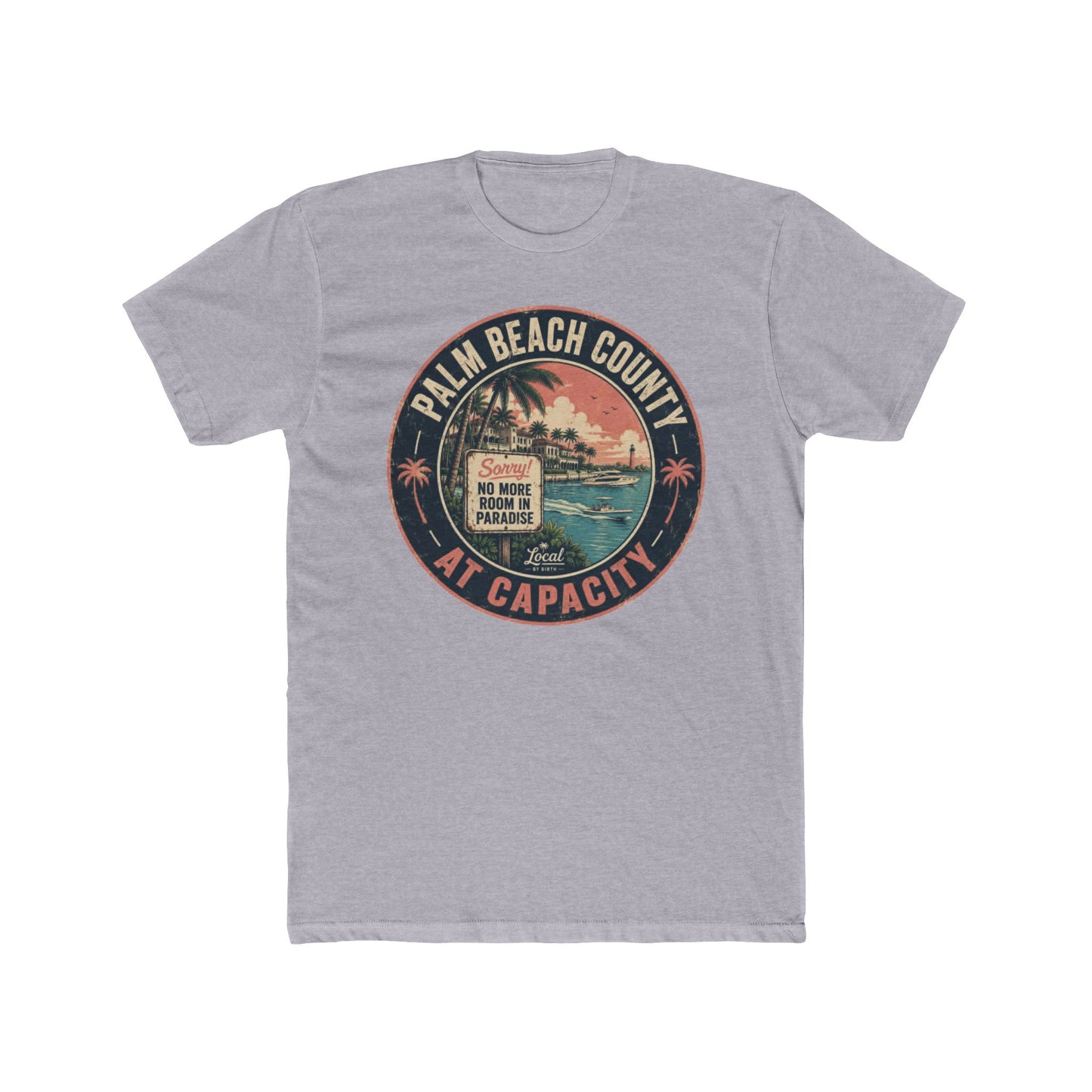 Palm Beach County At Capacity Vintage Sunset T-Shirt