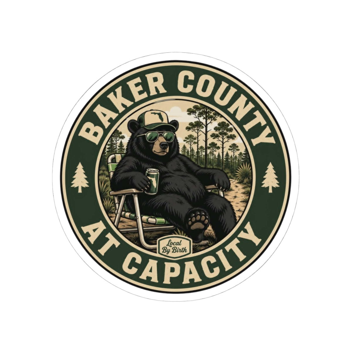 Baker County At Capacity Sticker