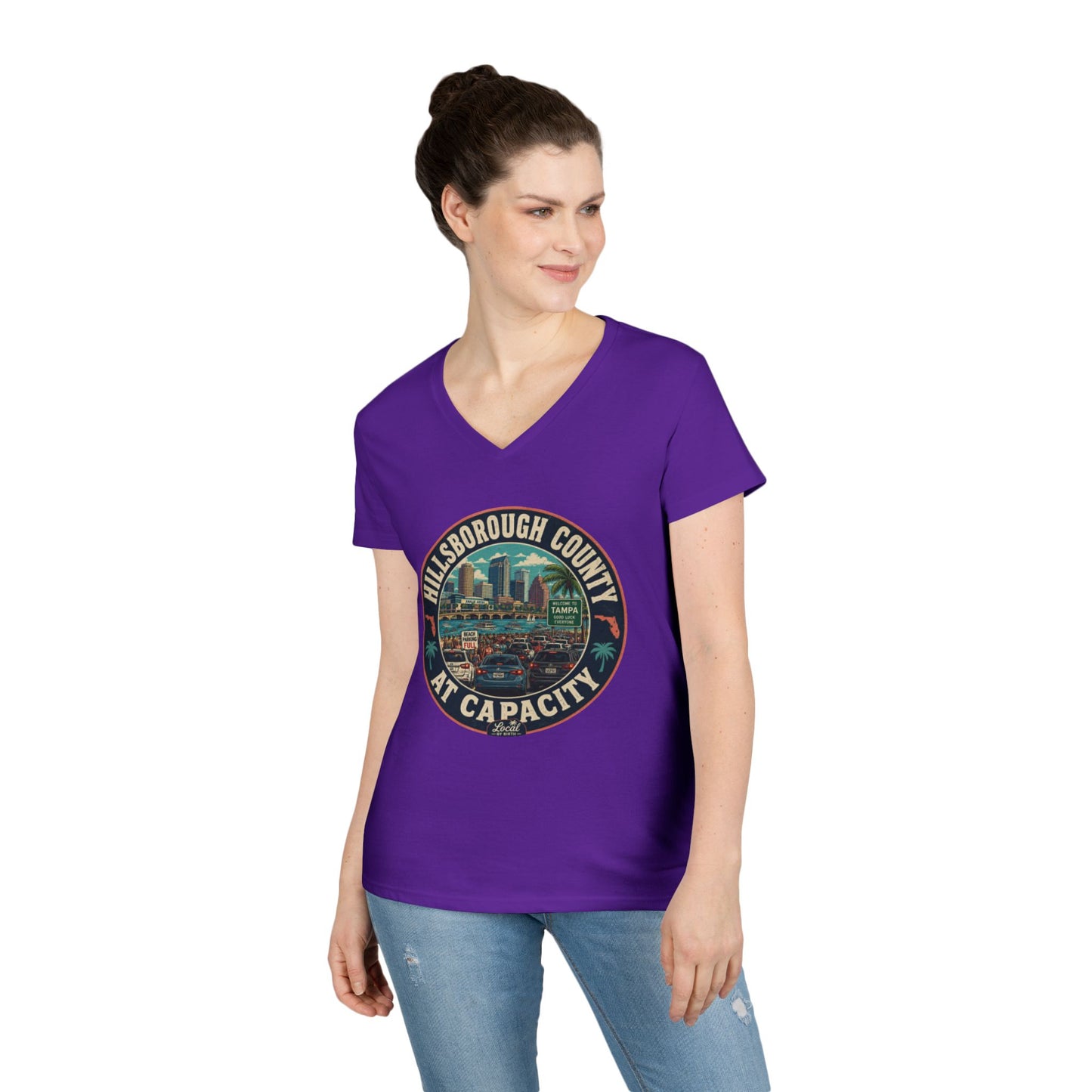 Hillsborough County At Capacity V-Neck Tee