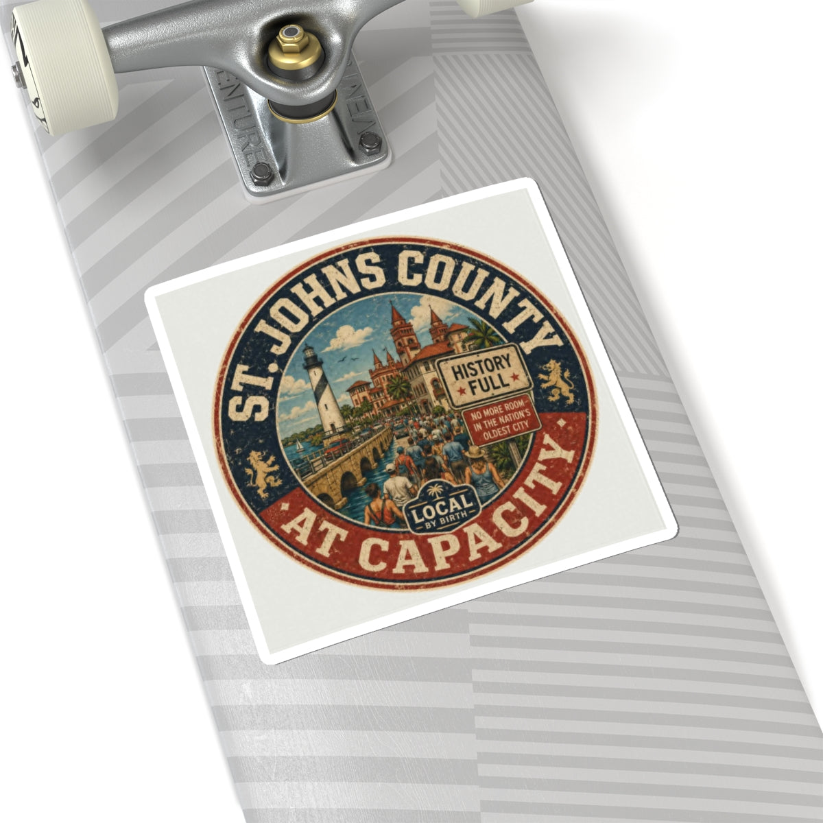 St. Johns County At Capacity Sticker