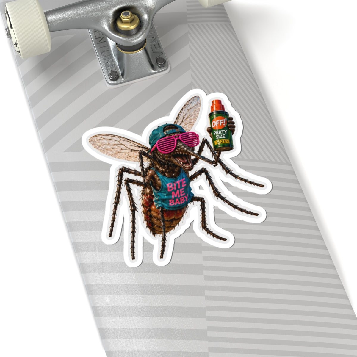 Party Mosquito Sticker — 'Bite Me Baby'