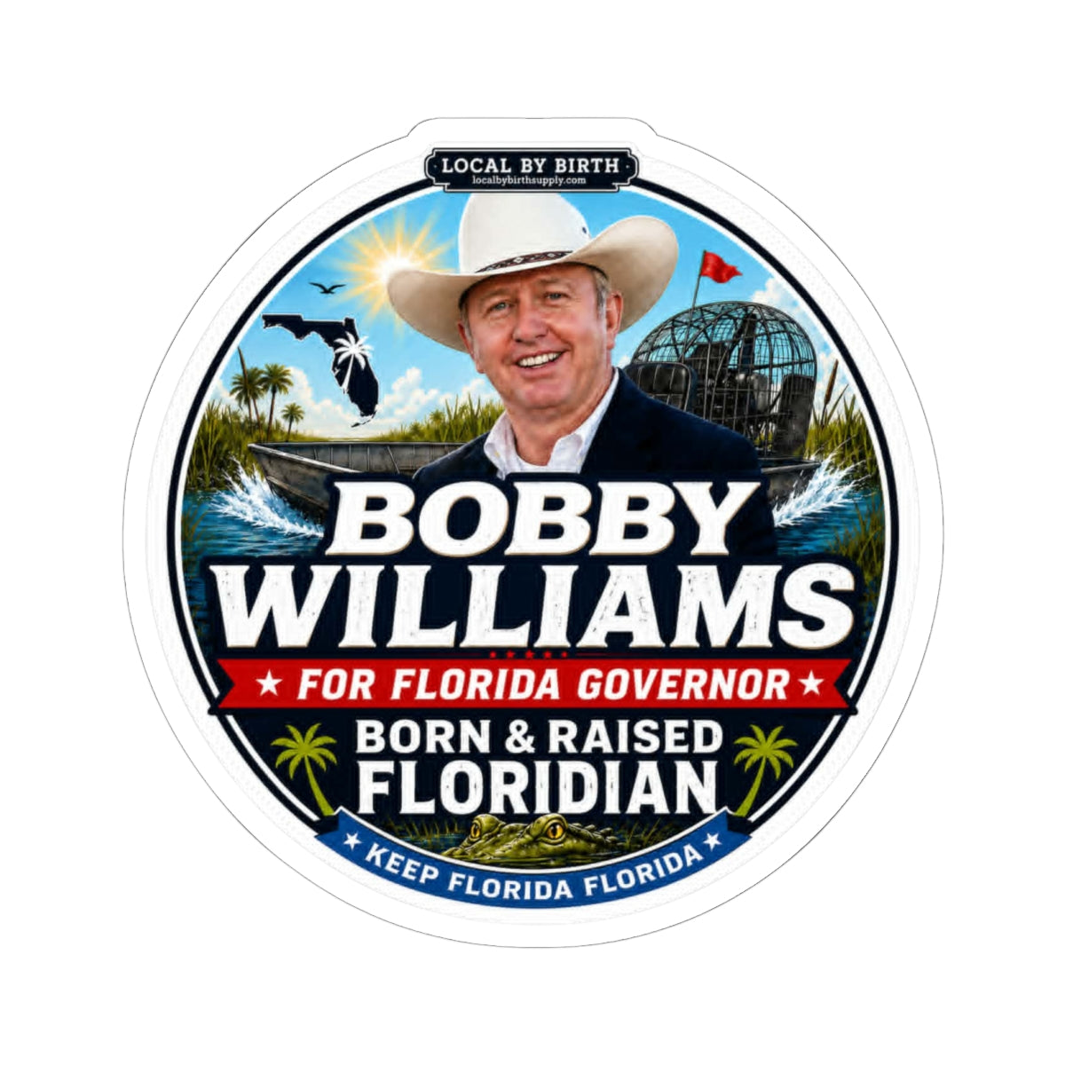 Bobby Williams for Florida Governor Sticker