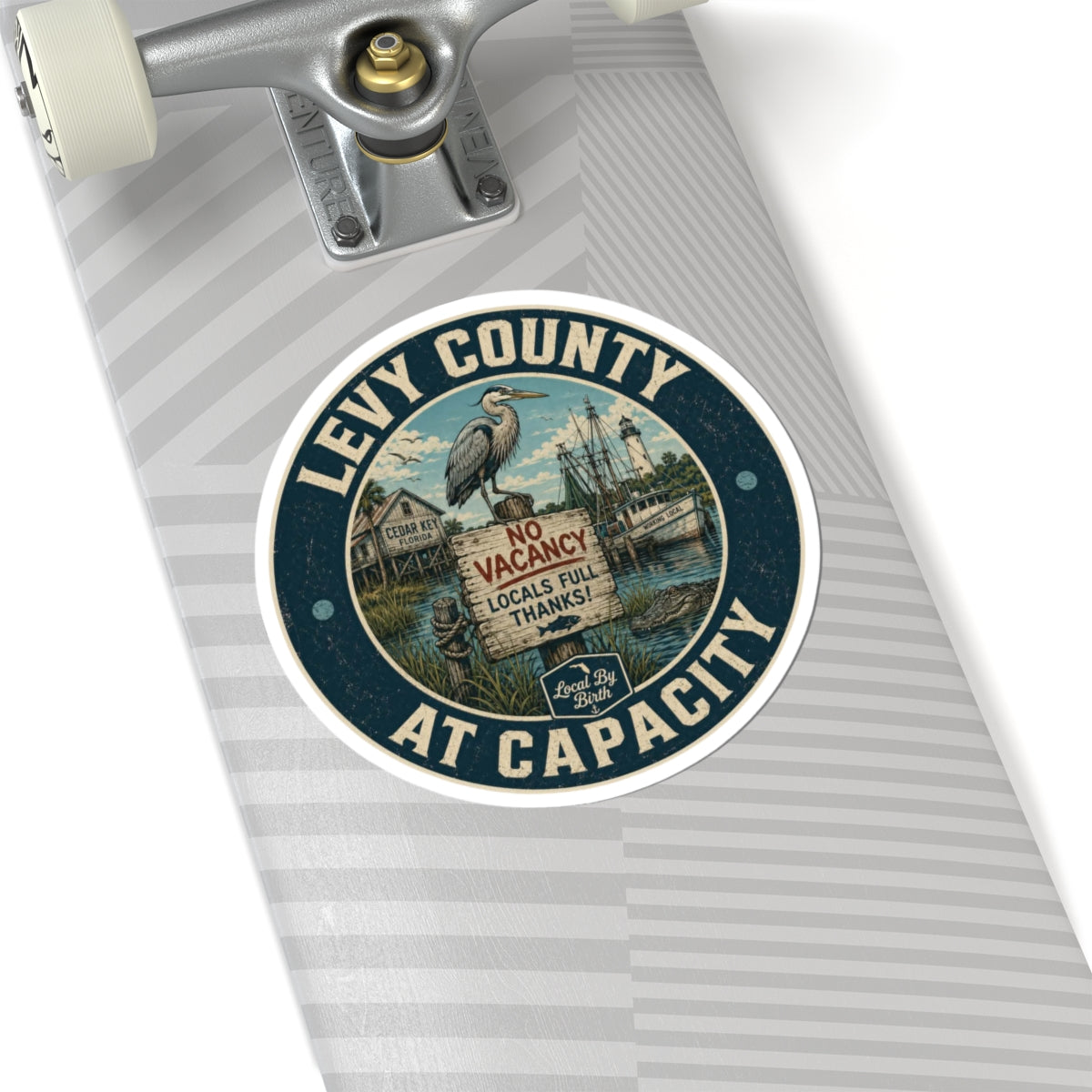Levy County At Capacity Round Sticker