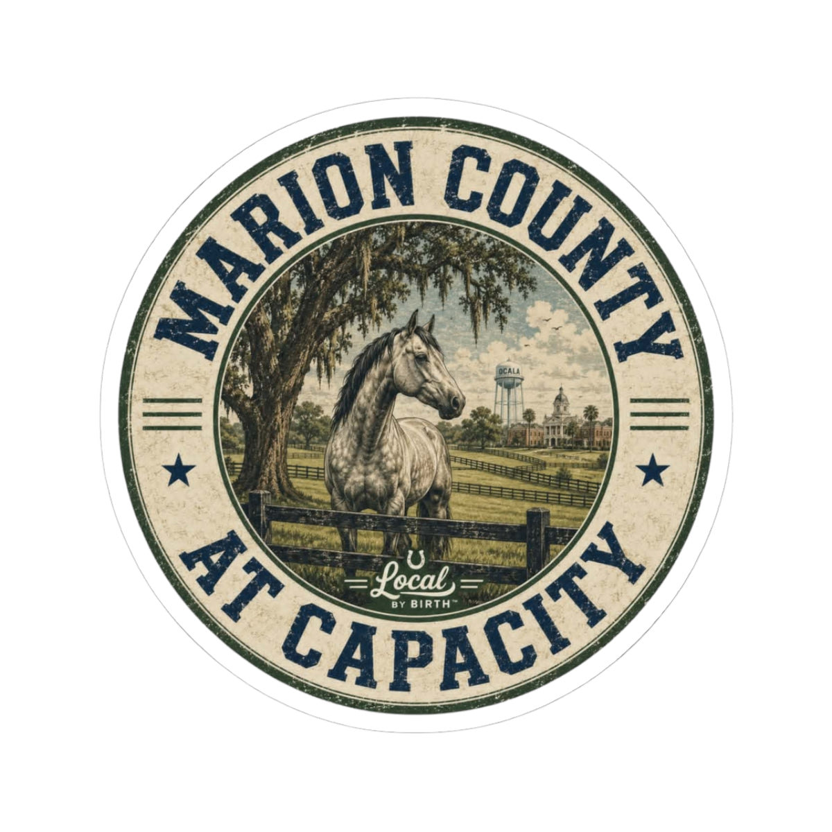 Marion County At Capacity Sticker