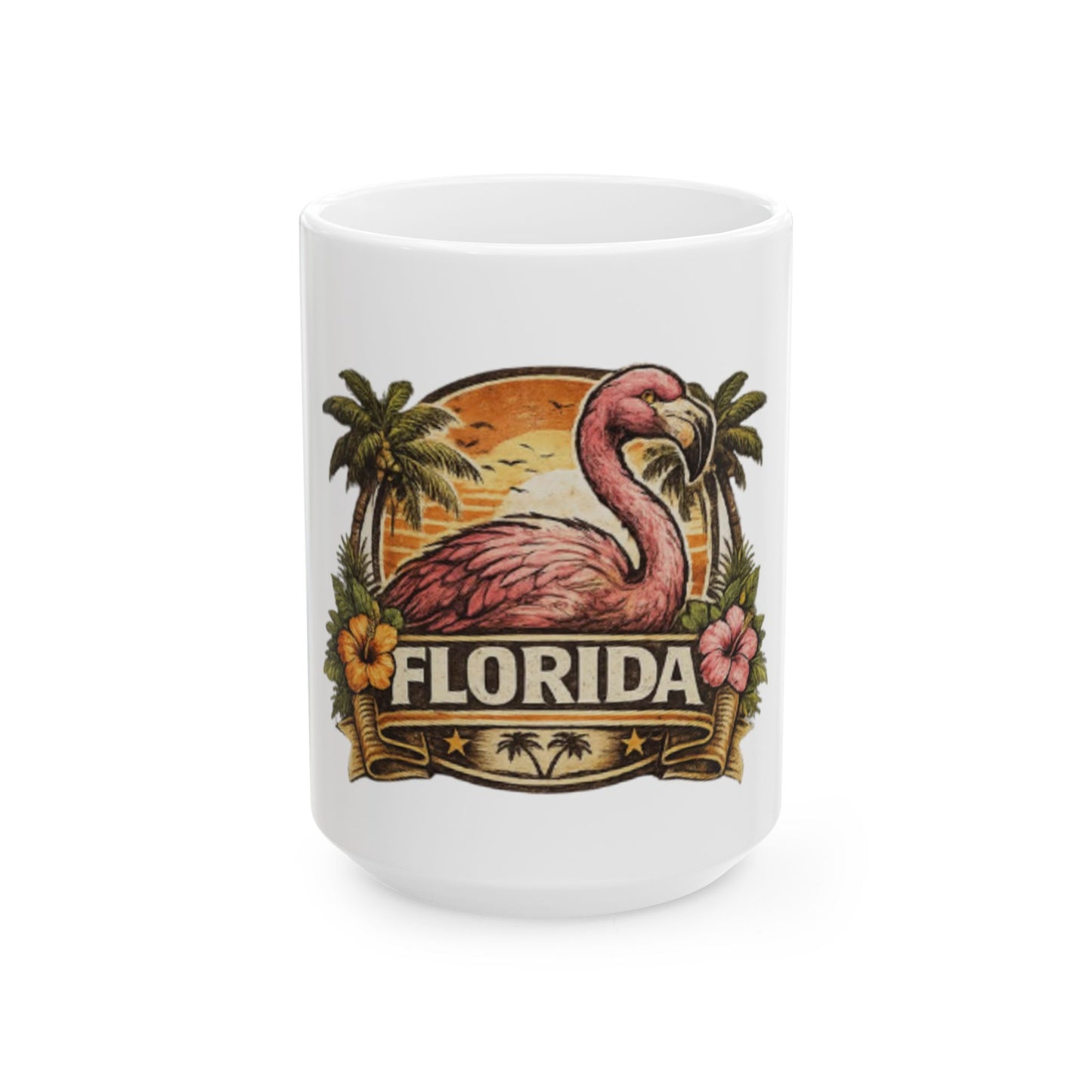 🦩 Florida Official State Bird (Emotionally) Ceramic Mug