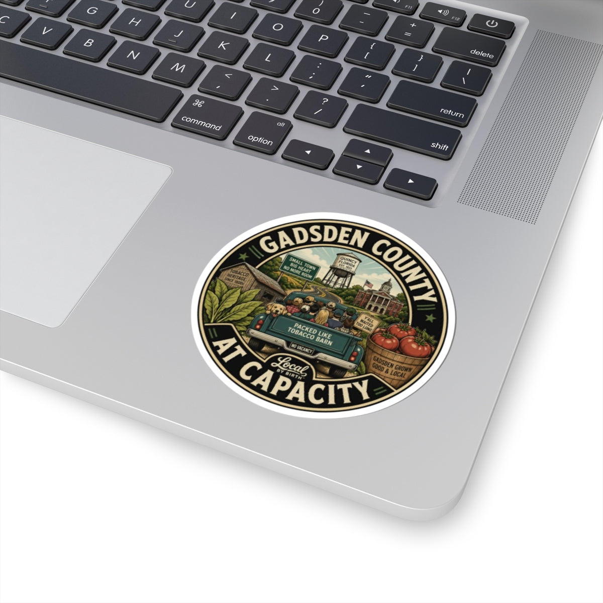 Gadsden County "At Capacity" Sticker