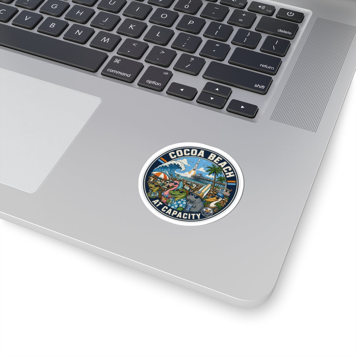 Cocoa Beach At Capacity Sticker