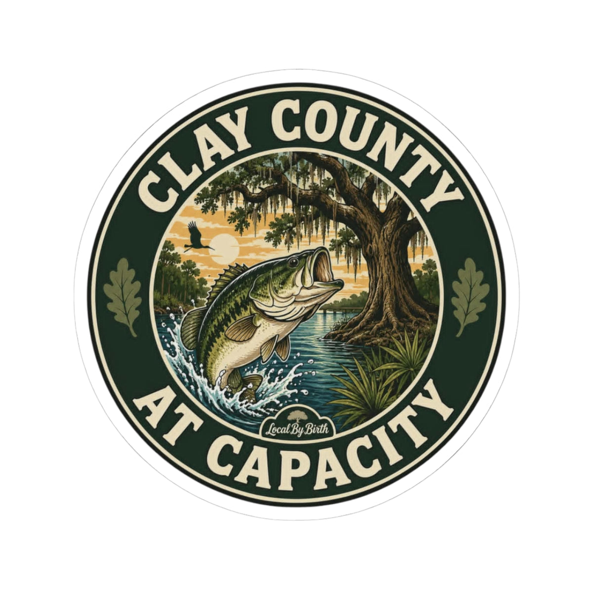 Clay County At Capacity Sticker
