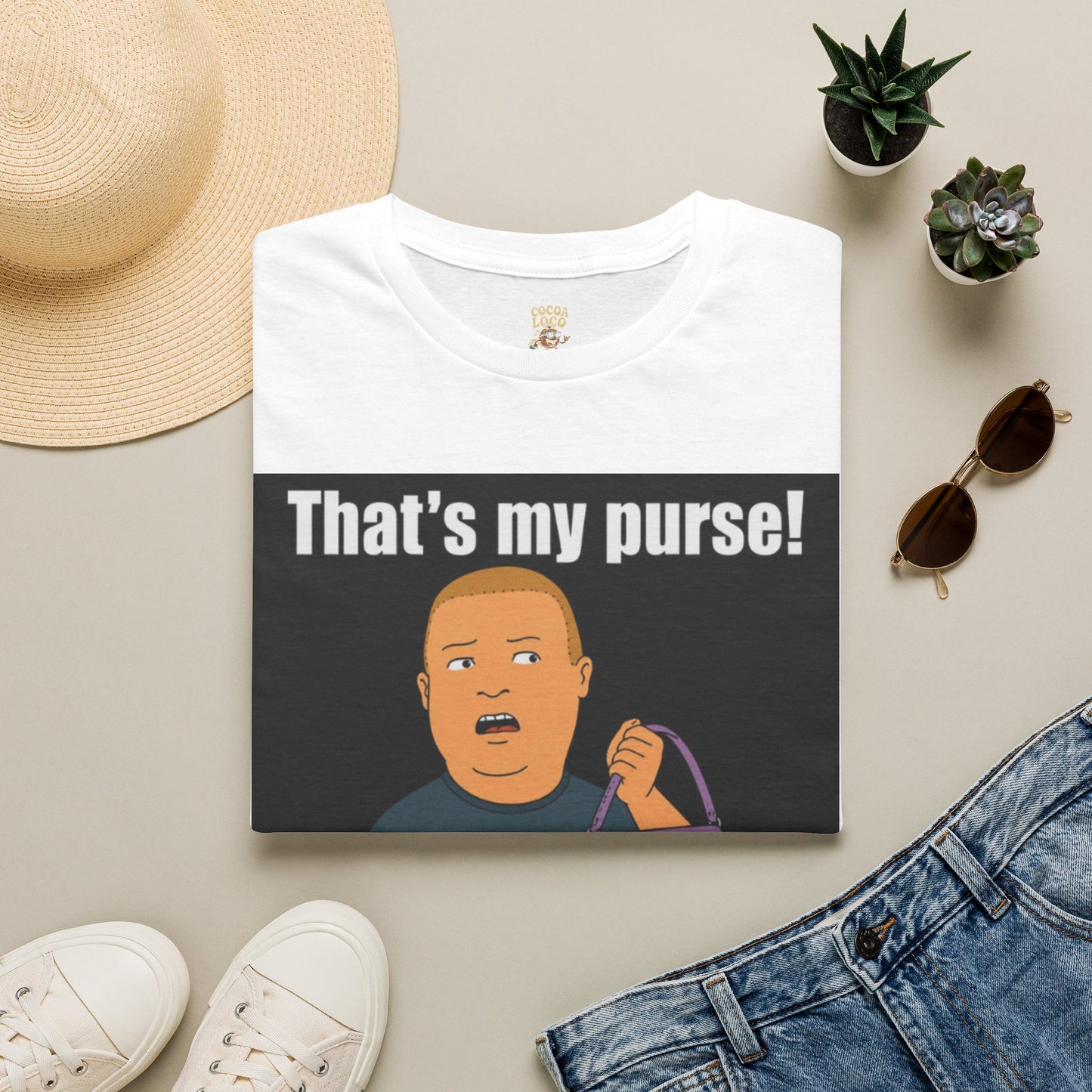 That's My Purse! Graphic T-Shirt — Funny Cartoon Quote Tee