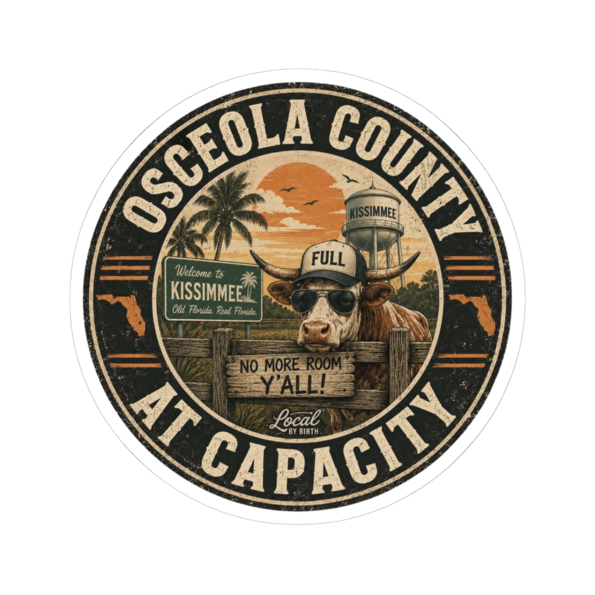 Osceola County At Capacity Sticker