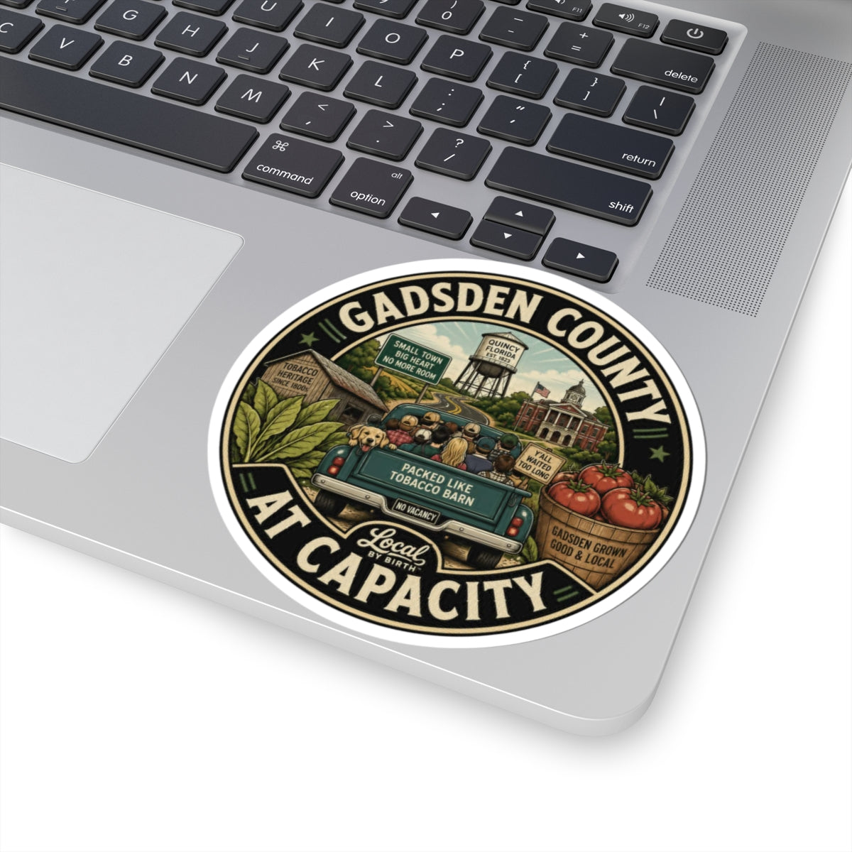Gadsden County "At Capacity" Sticker