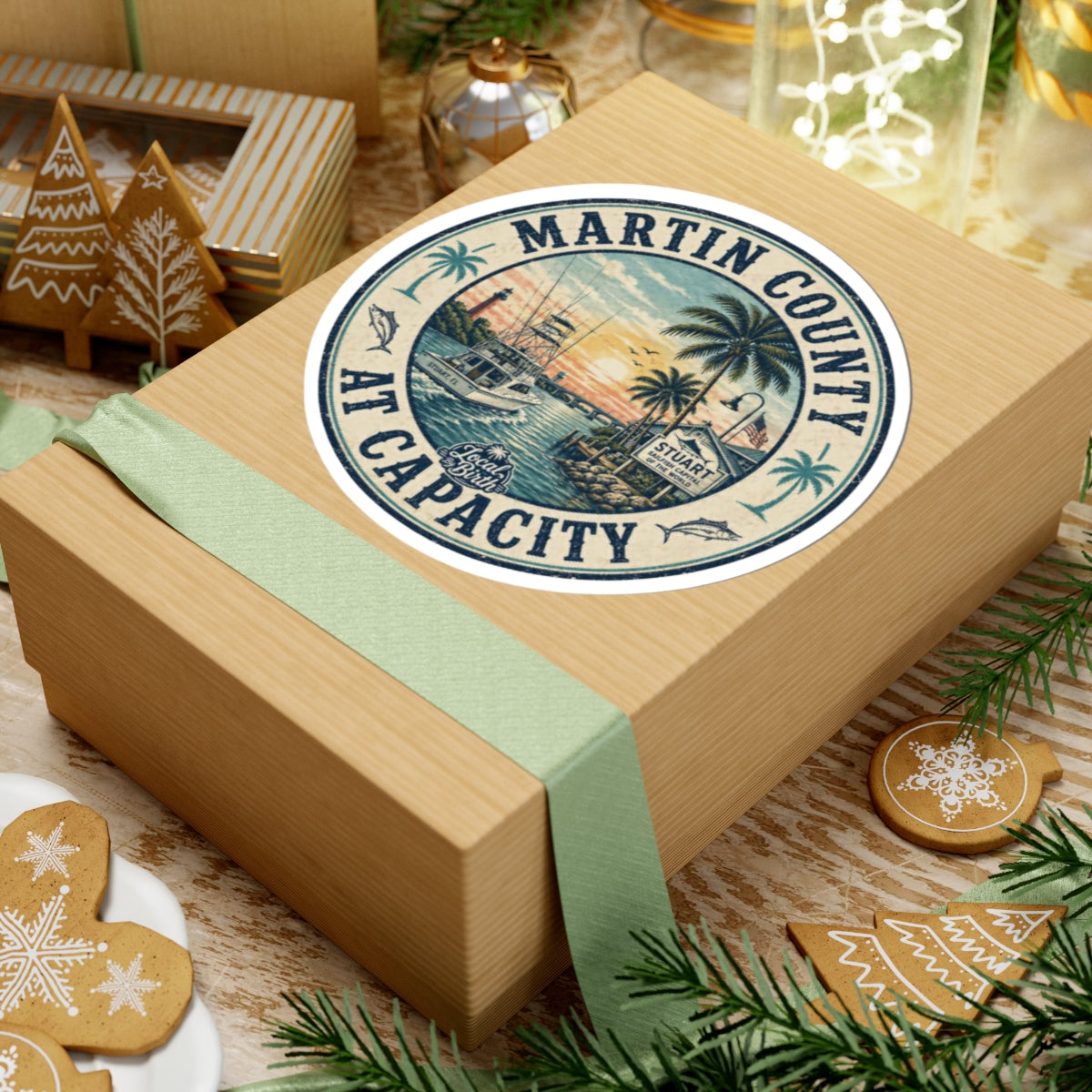 Martin County At Capacity Round Sticker