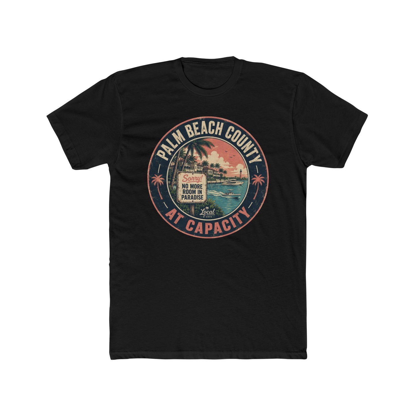 Palm Beach County At Capacity Vintage Sunset T-Shirt