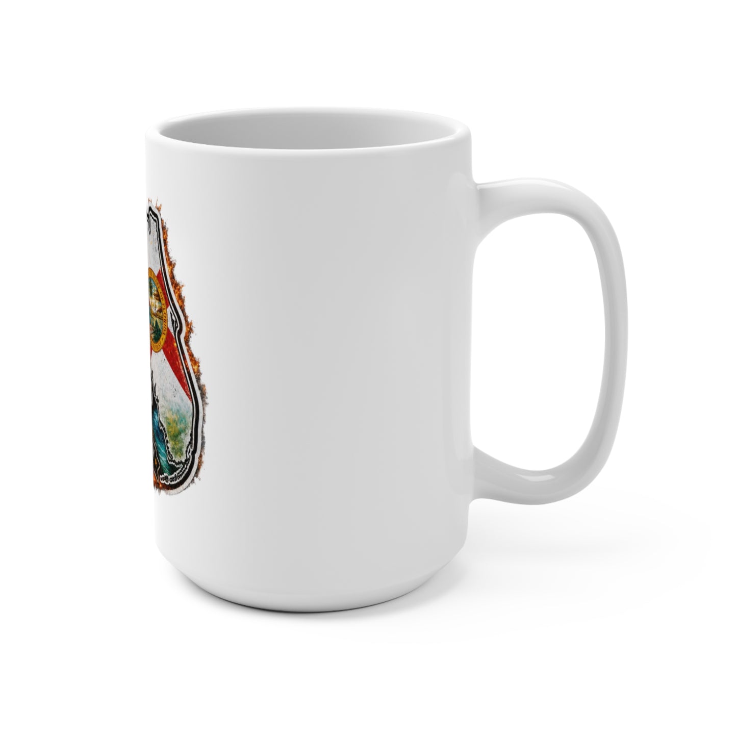 Florida Proud 15oz Mug — "Don't New York My Florida" State Flag Coffee Cup