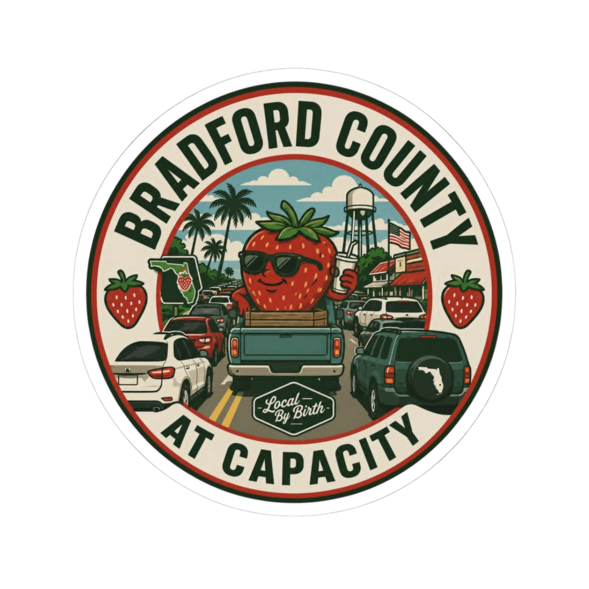 Bradford County At Capacity Sticker